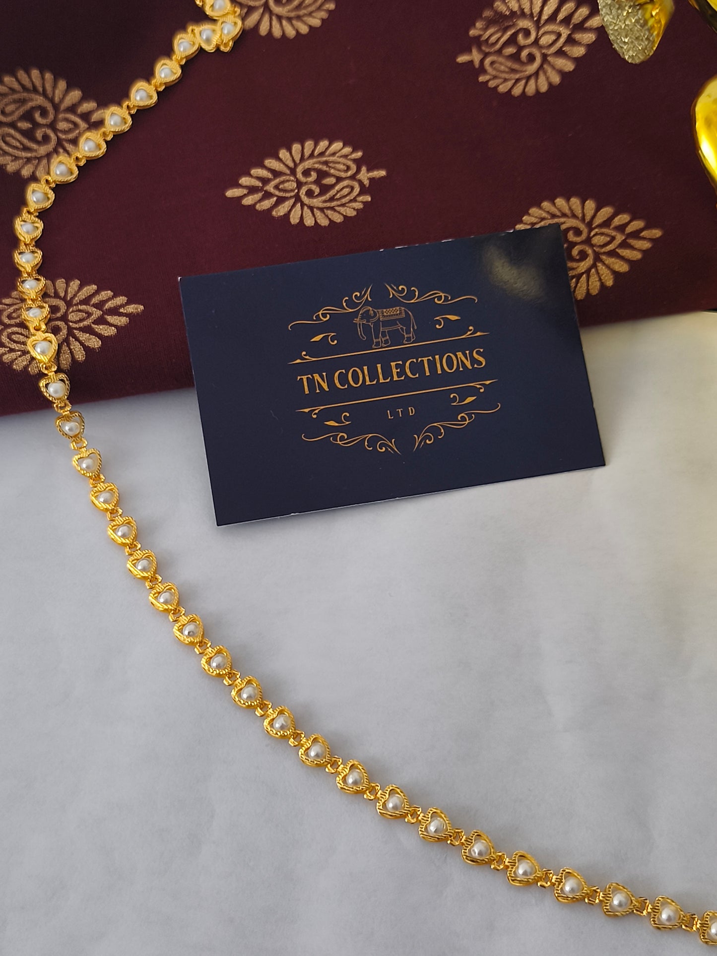Kids Micro gold Shell pearl hip chain