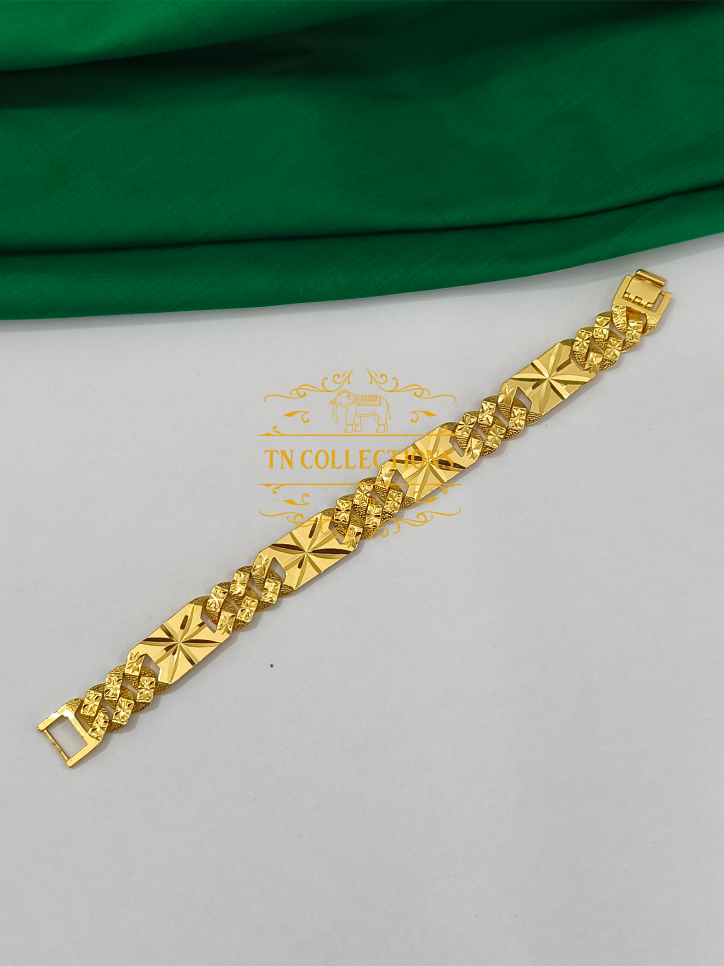 Fancy Gold plated Men's Bracelet