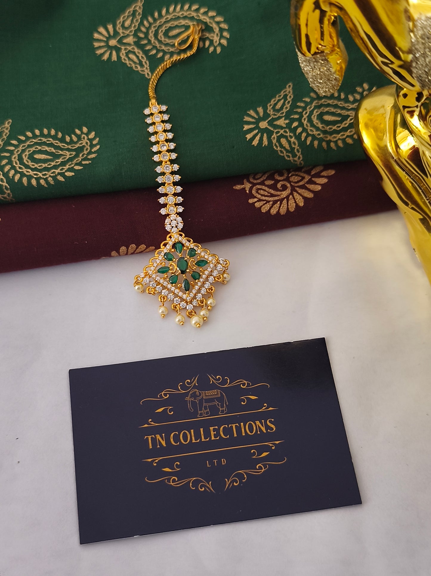 Gold finish Nethichuddi (Tikka)