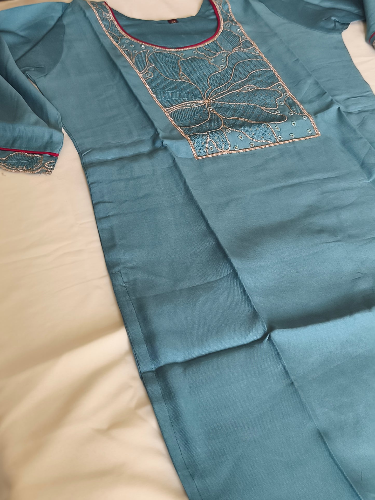 Readymade 3pcs Shalwar with bottom and duppatta