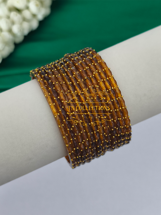 Trendy Raindrop Glass Bangles