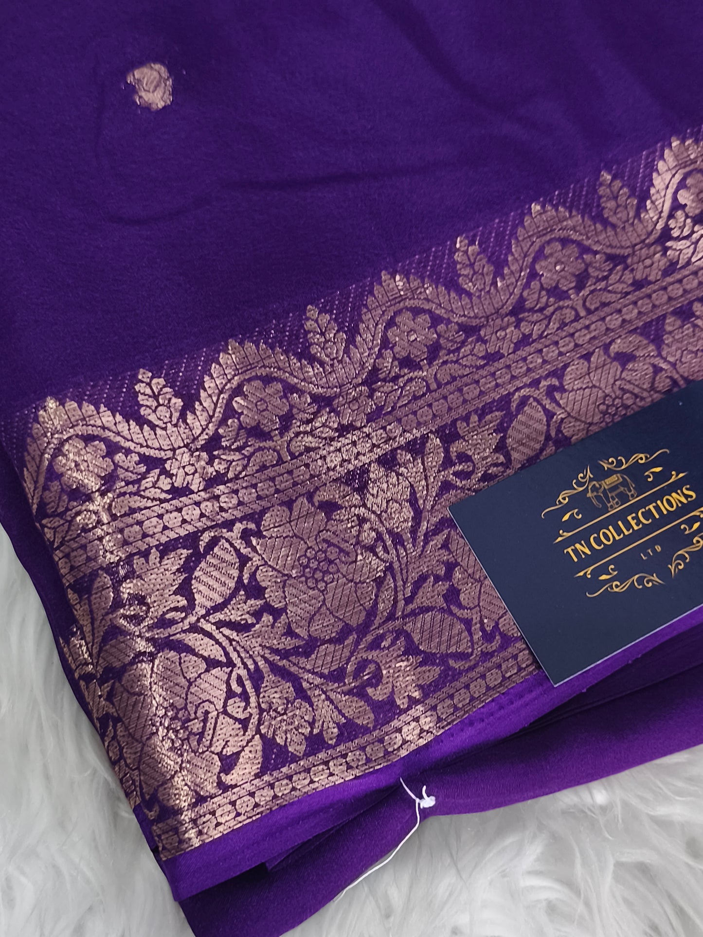 Soft Georgette saree (Purple)