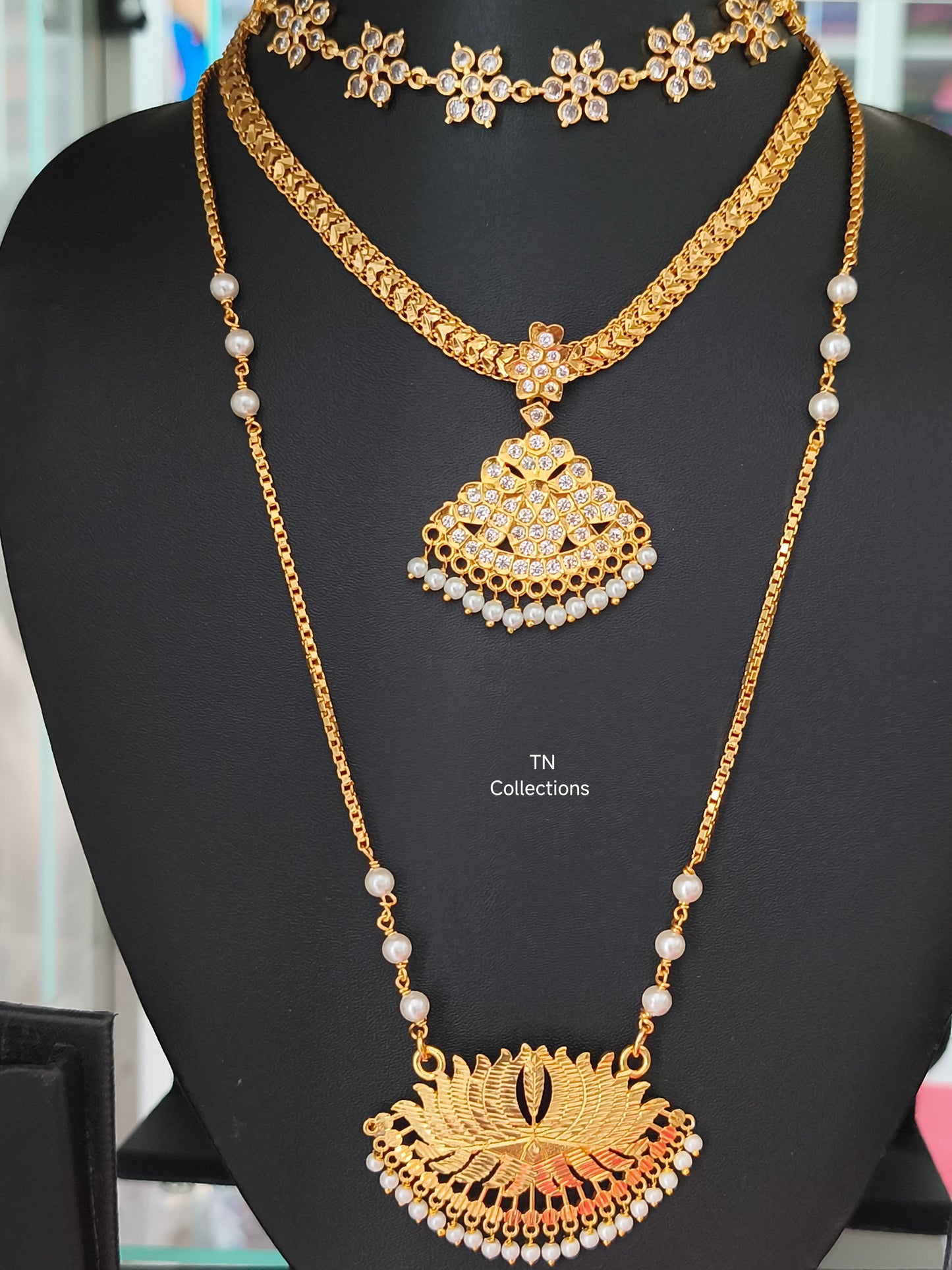 Micro gold plated Traditional Semi Bridal Set