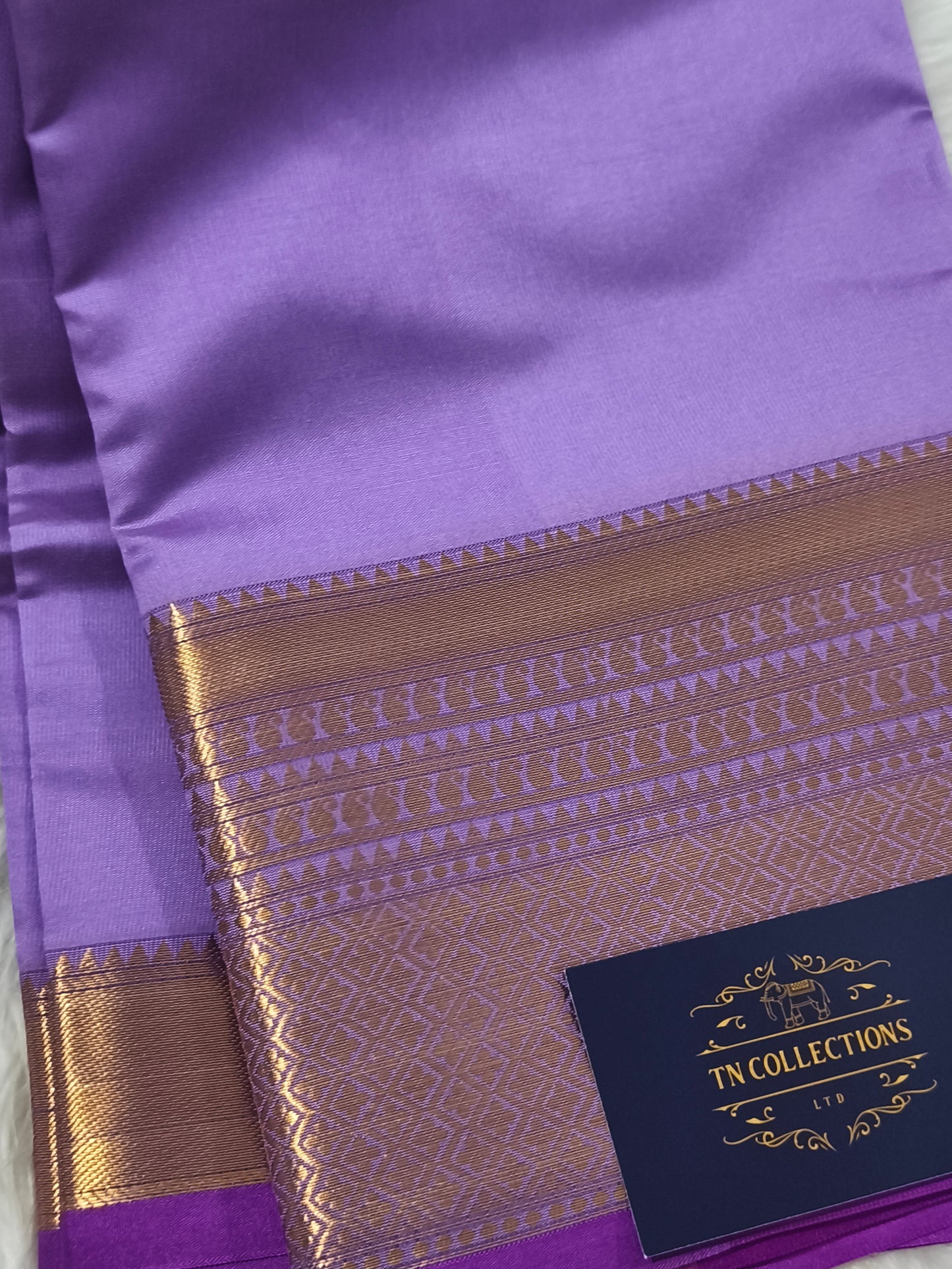 Luxury Semi Soft Silk Saree (Lavender)