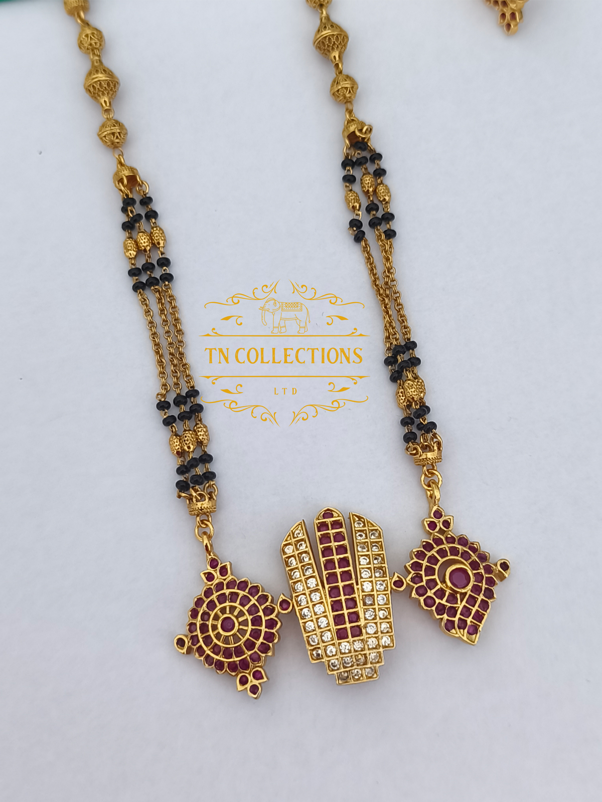 Antique Polish CZ AD Mangalsutra