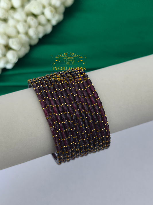 Trendy Raindrop Glass Bangles