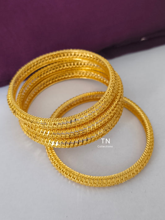 One gram gold forming Bangles Set (Size 2.6)