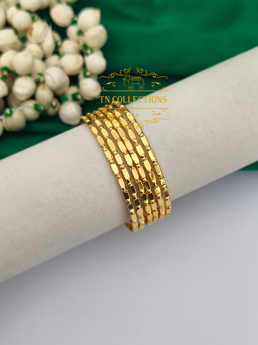 Micro Gold-Plated Traditional Bombay Bangles Set