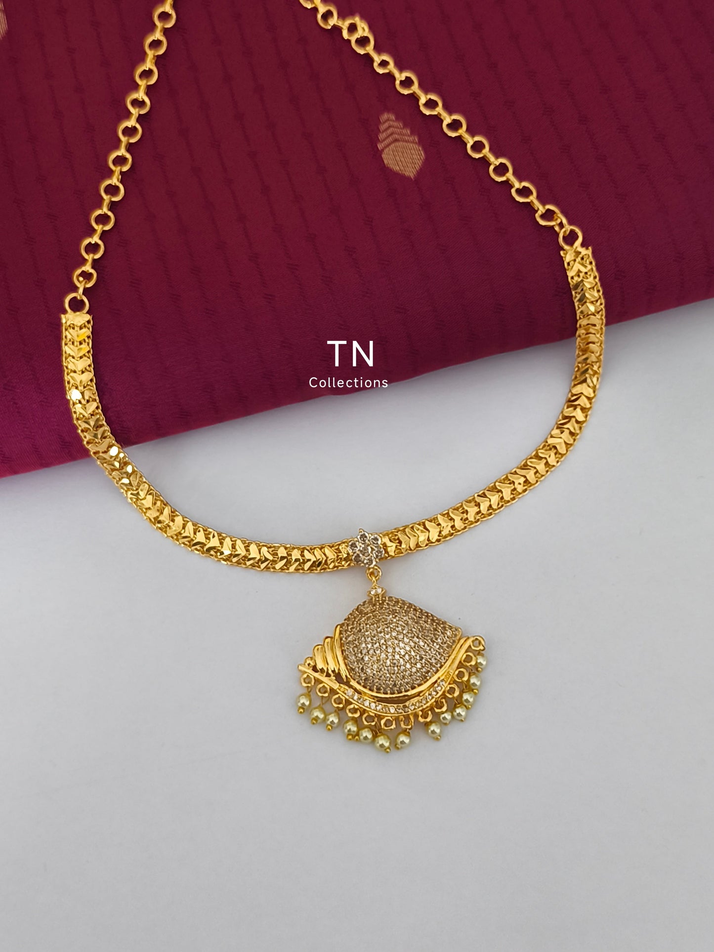Micro Gold-Plated Traditional Sangu Attiyal Pathakkam set