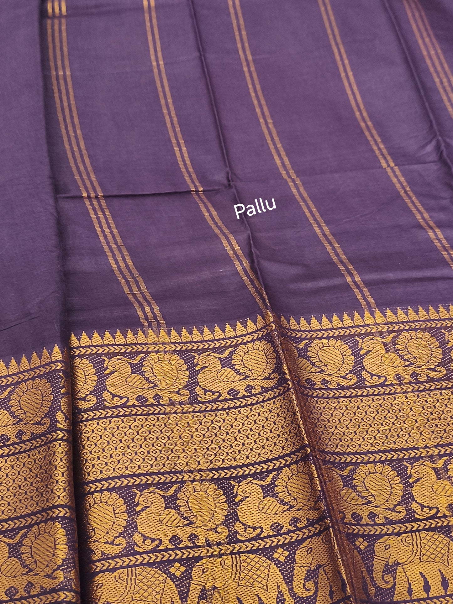 Soft Sungudi Cotton Saree (Coffee Brown)