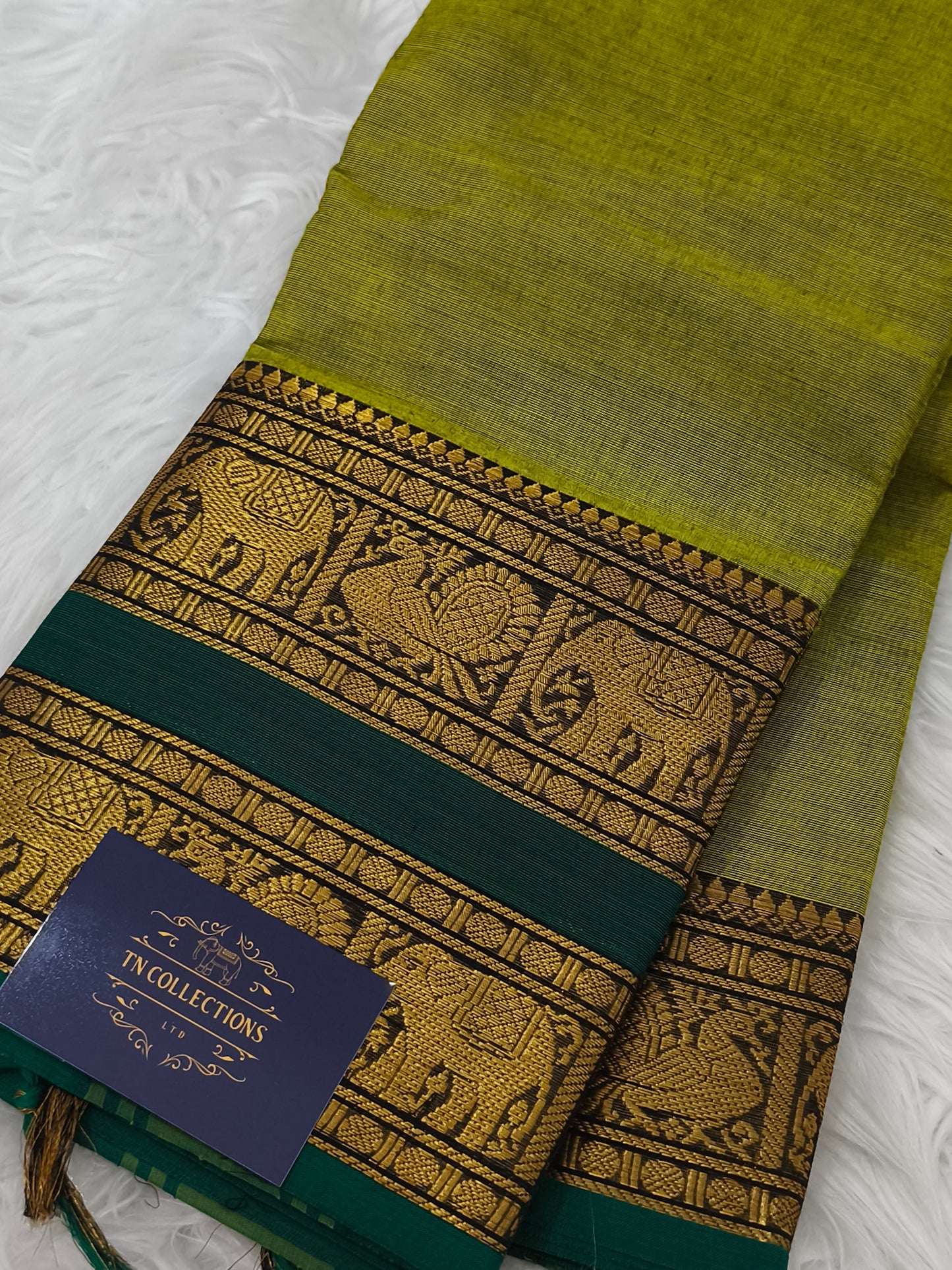 Pure handloom kanchi cotton saree