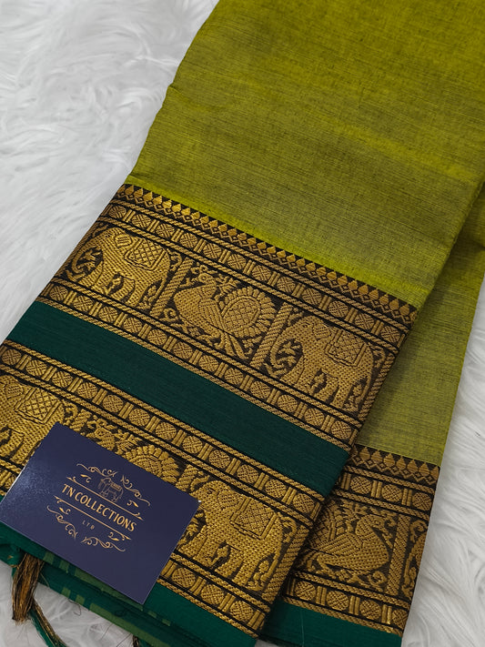Pure handloom kanchi cotton saree