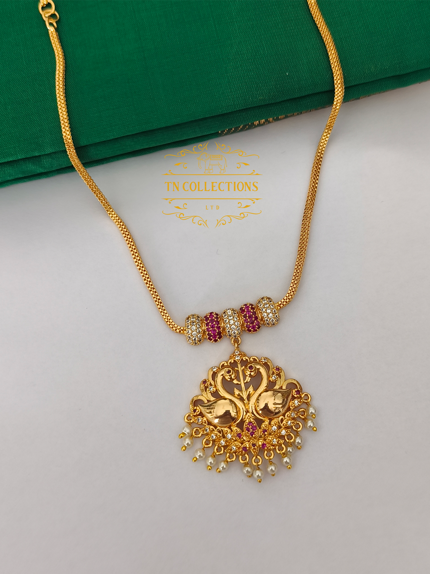 Micro Gold plated Traditional Semi Bridal Set