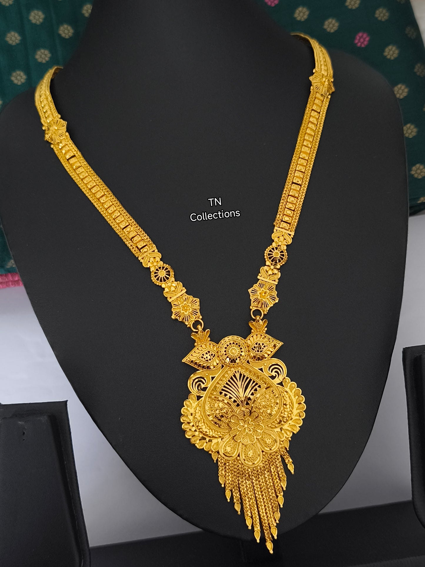 One gram gold forming Long Haaram