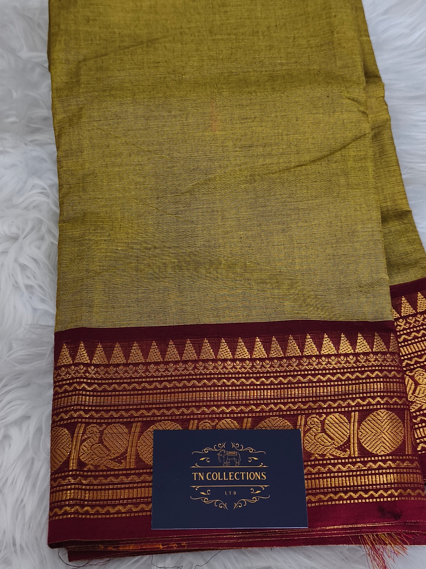 Pure handloom kanchi cotton saree