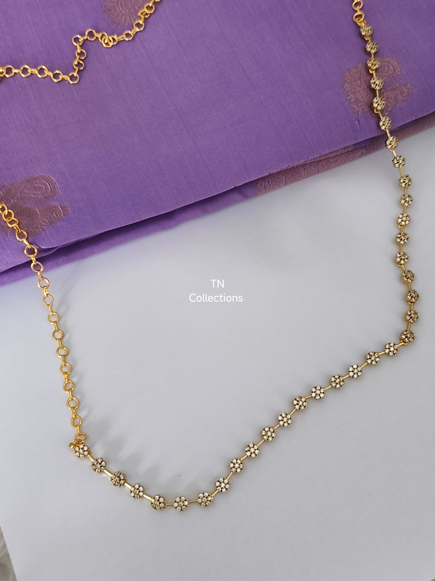 Trendy Gold Finish Hip Chain