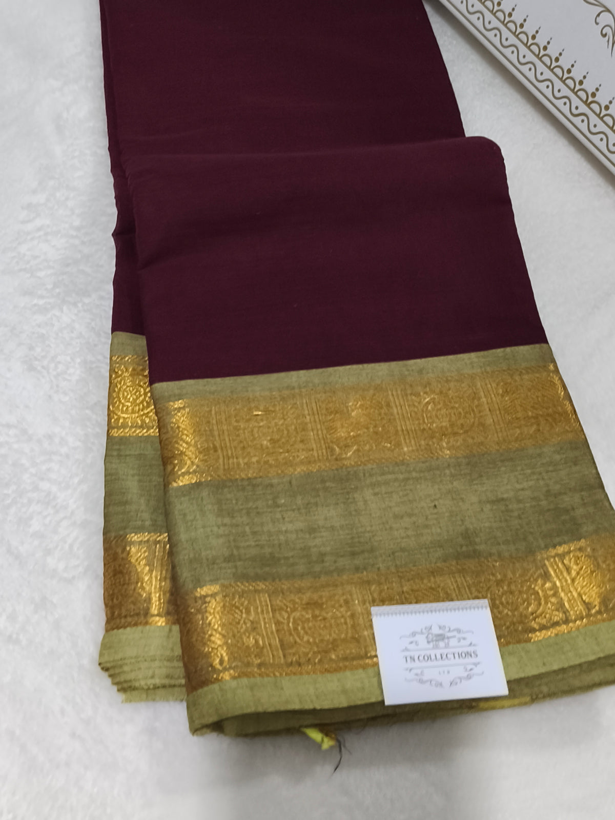 Pure handloom kanchi cotton saree