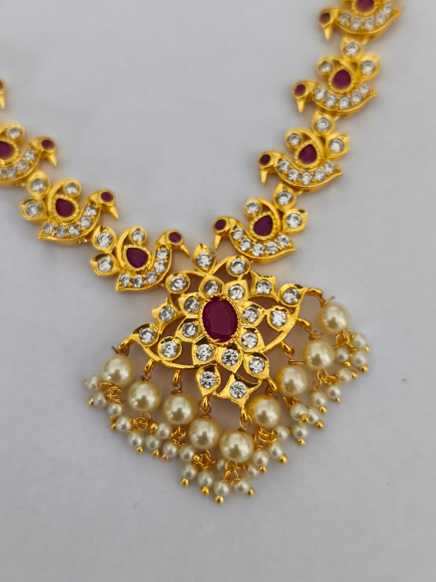 Gold Finish Necklace (Attiyal)