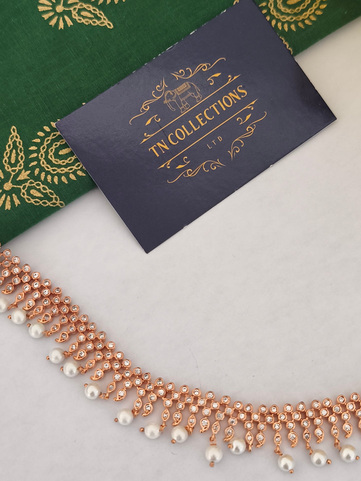 Rose gold hip chain