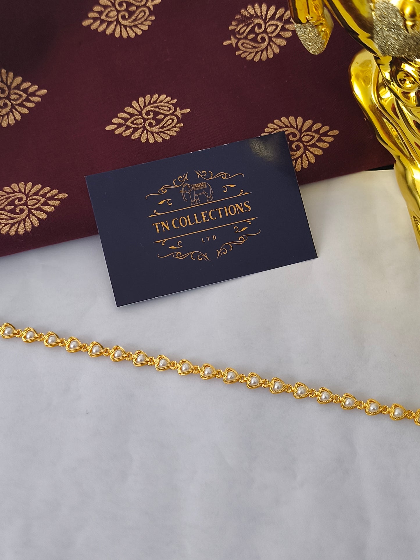 Kids Micro gold Shell pearl hip chain