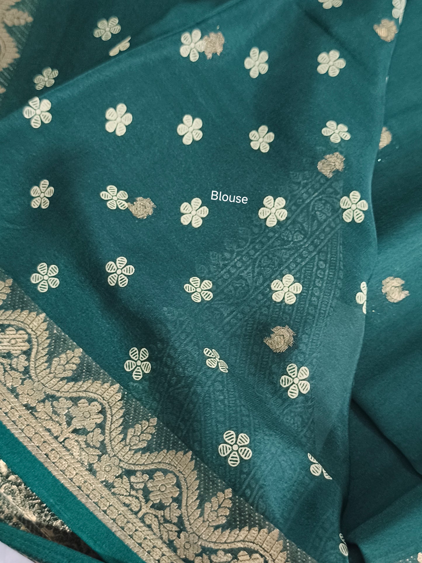Soft Georgette saree (Green)
