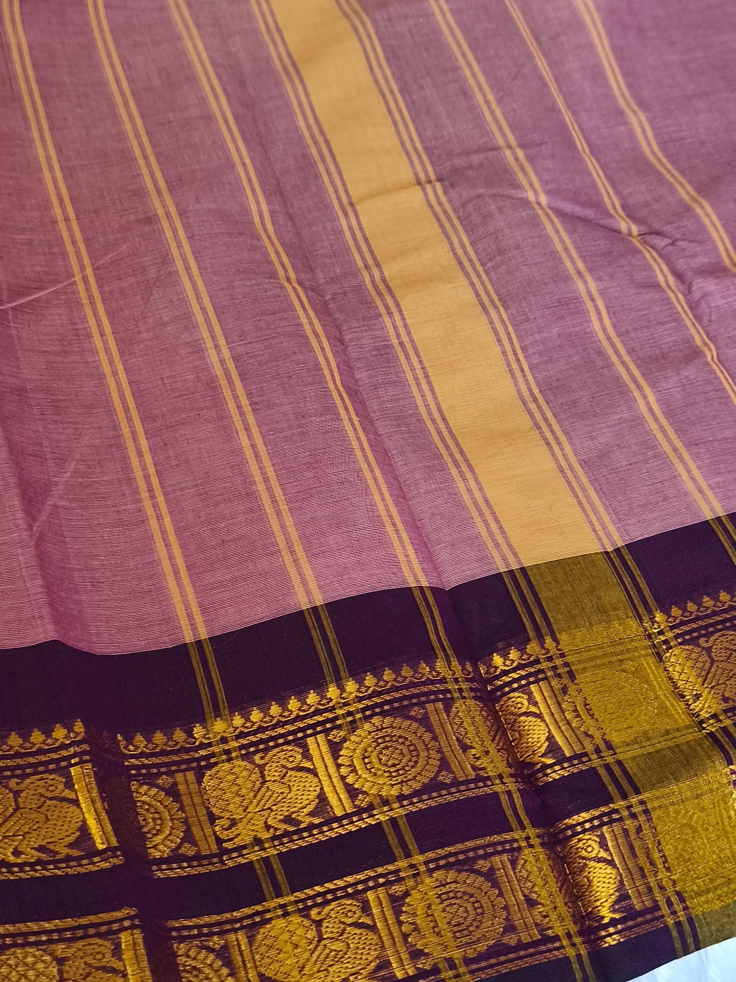 Pure Handloom kanchi cotton saree