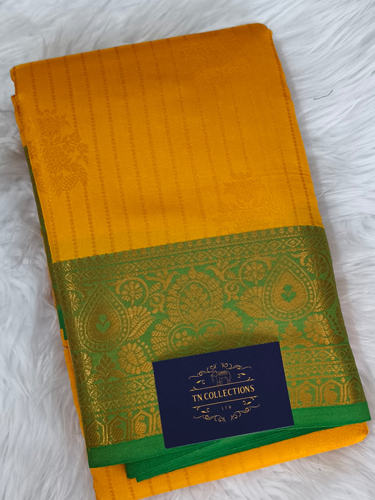 Vairaoosi Soft Silk Saree (Yellow)