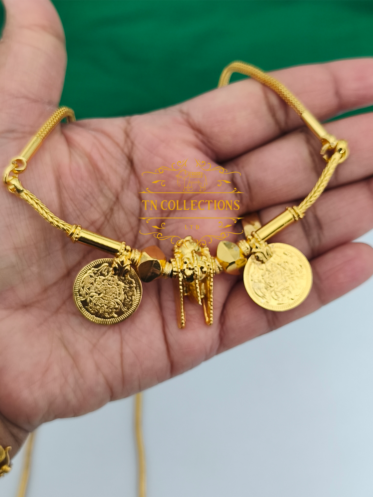 One gram gold plated Traditional Southindian style Thalichain (Thirumangalyam)