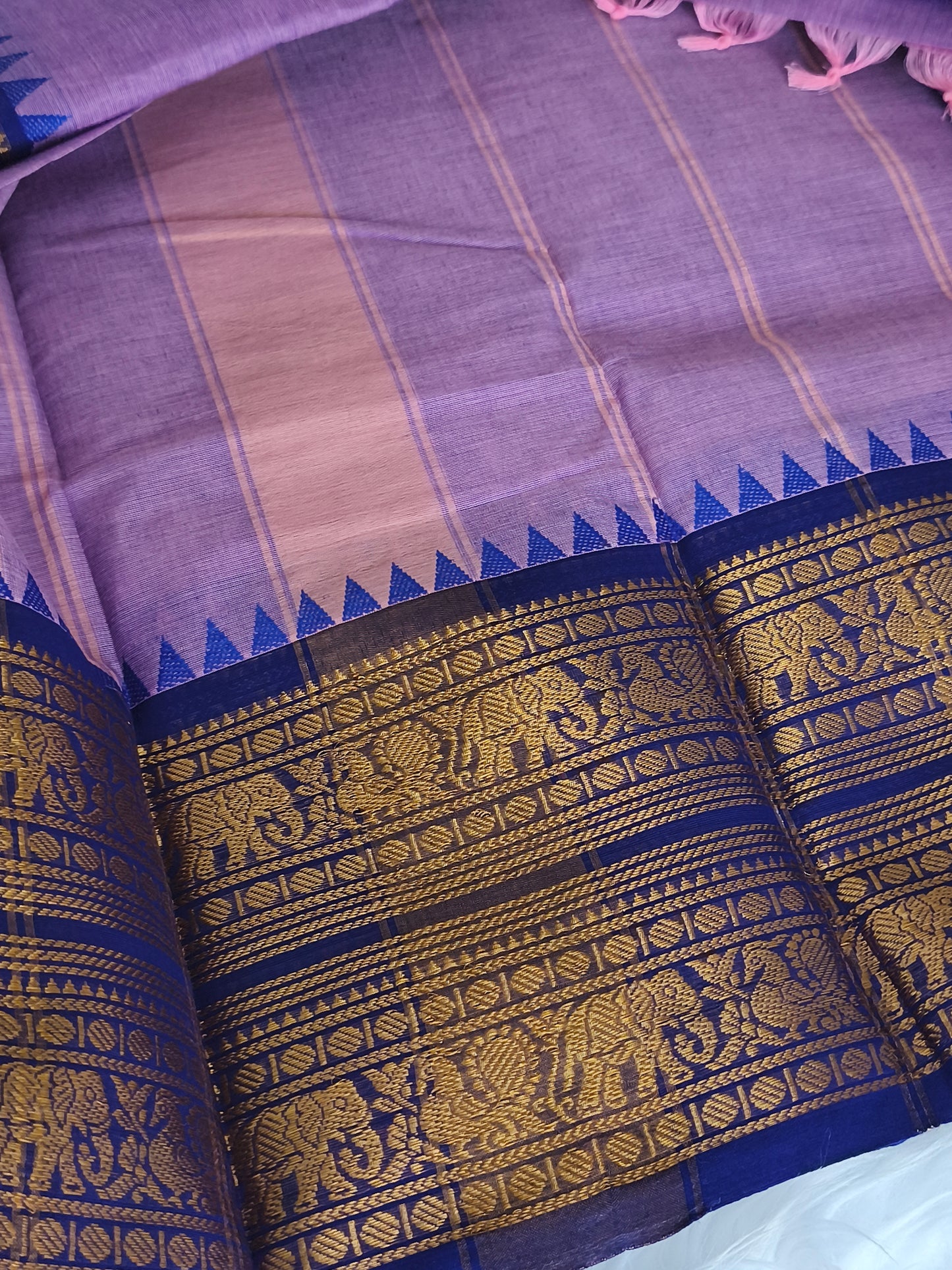 Pure Handloom Kanchi Cotton Saree