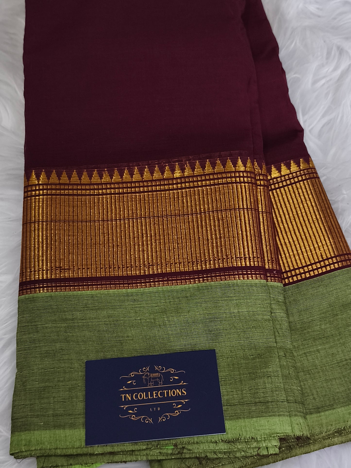 Pure handloom kanchi cotton saree