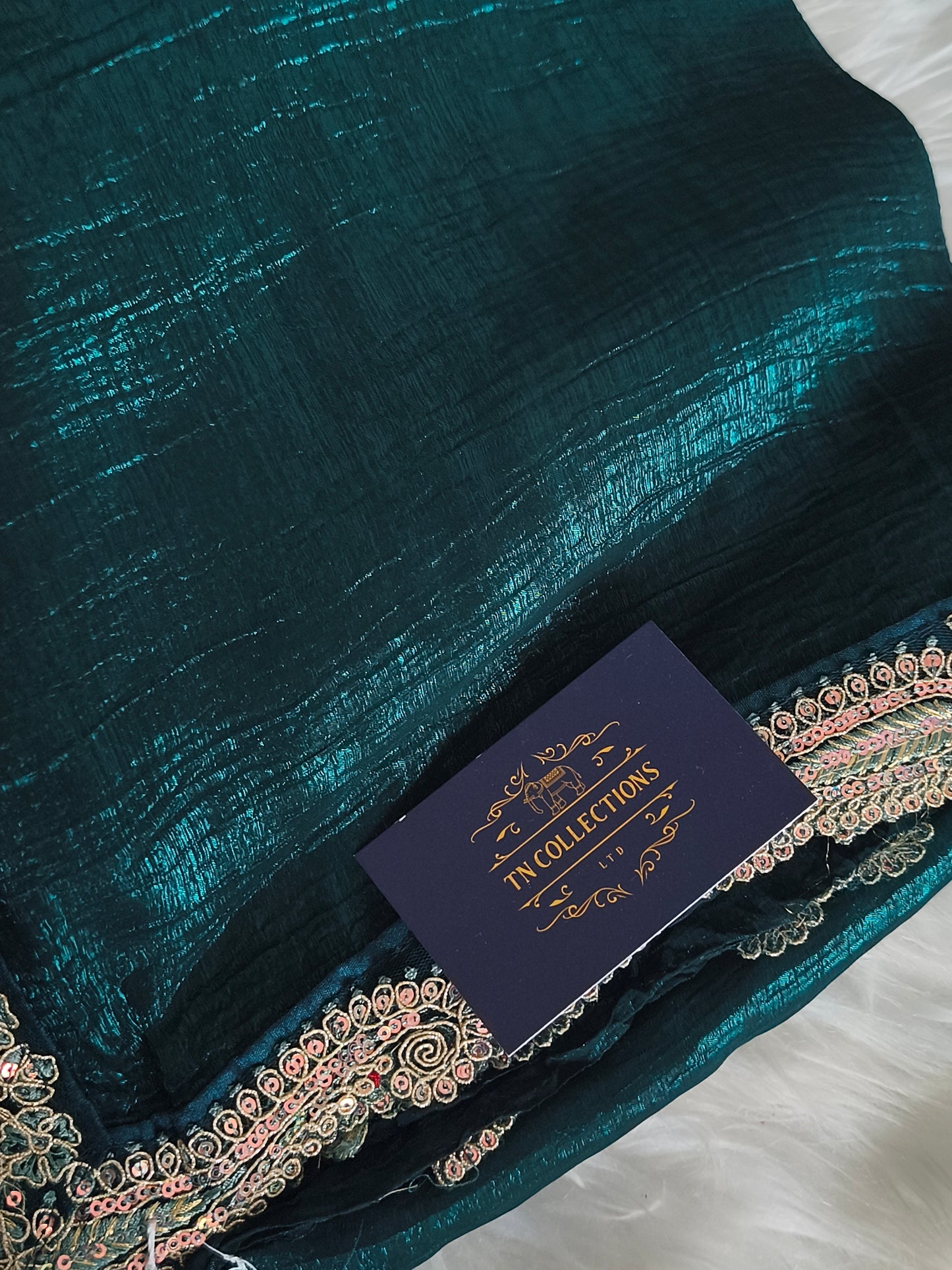 Green Partywear Saree
