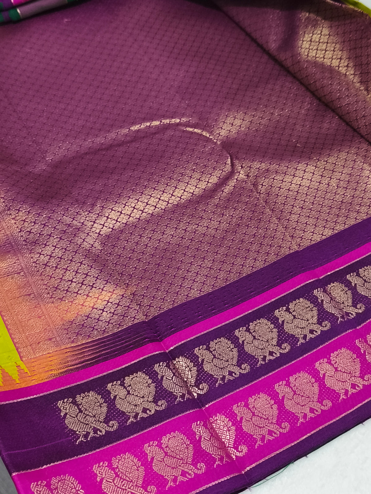 Premium kanchi korvai Soft silk