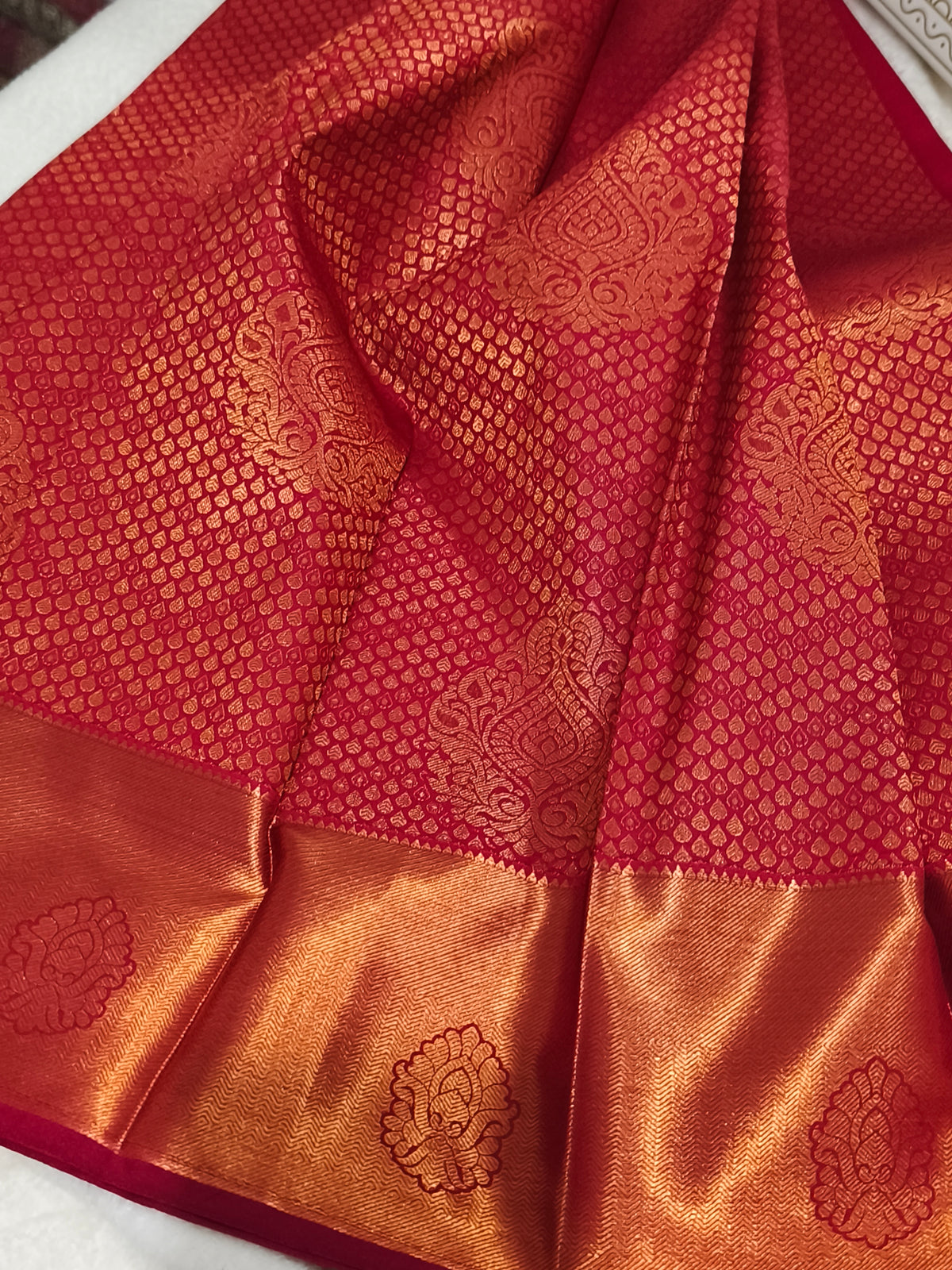 kanchi semi silk saree (Bridal Collection)