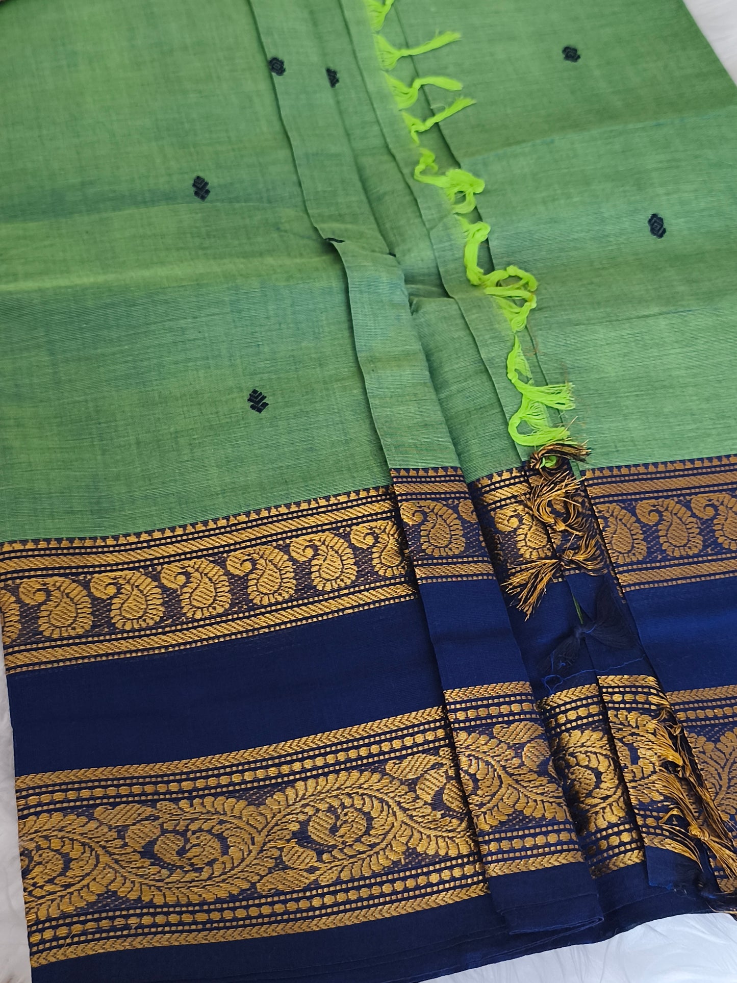 Pure handloom kanchi cotton saree