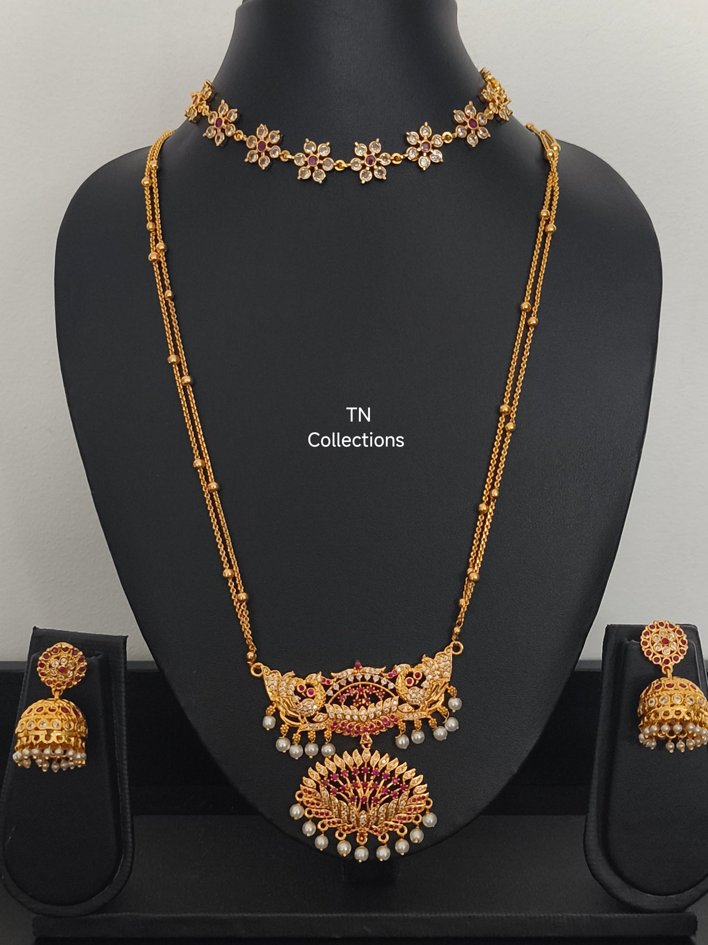 Micro gold plated Alli Semi Bridal Set