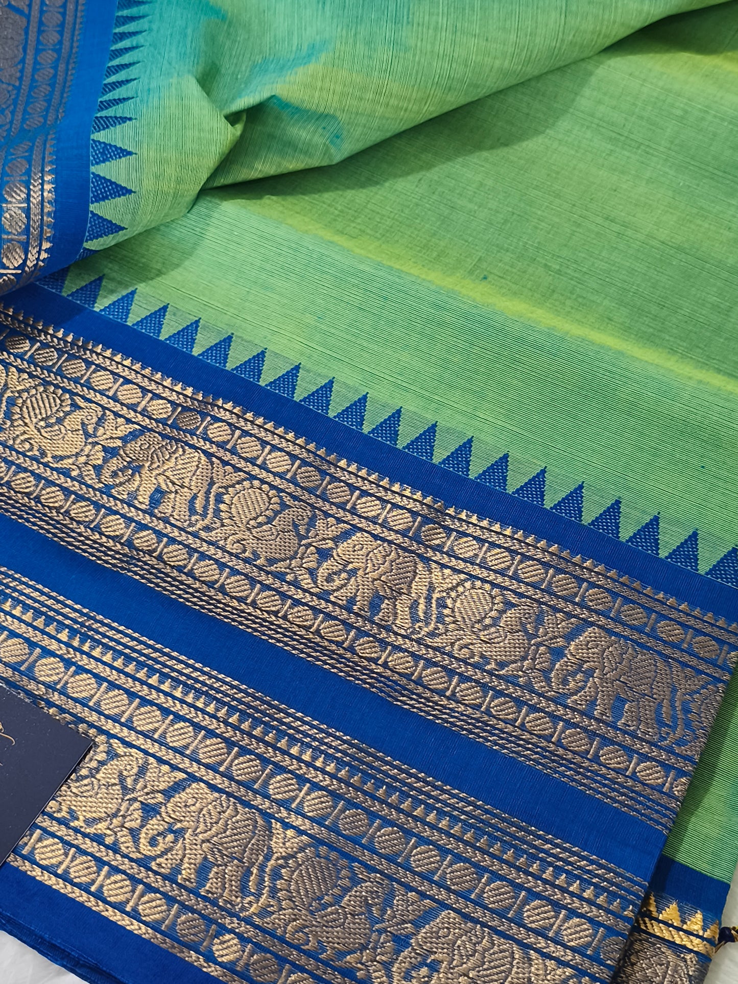 Pure handloom Kanchi Cotton Saree