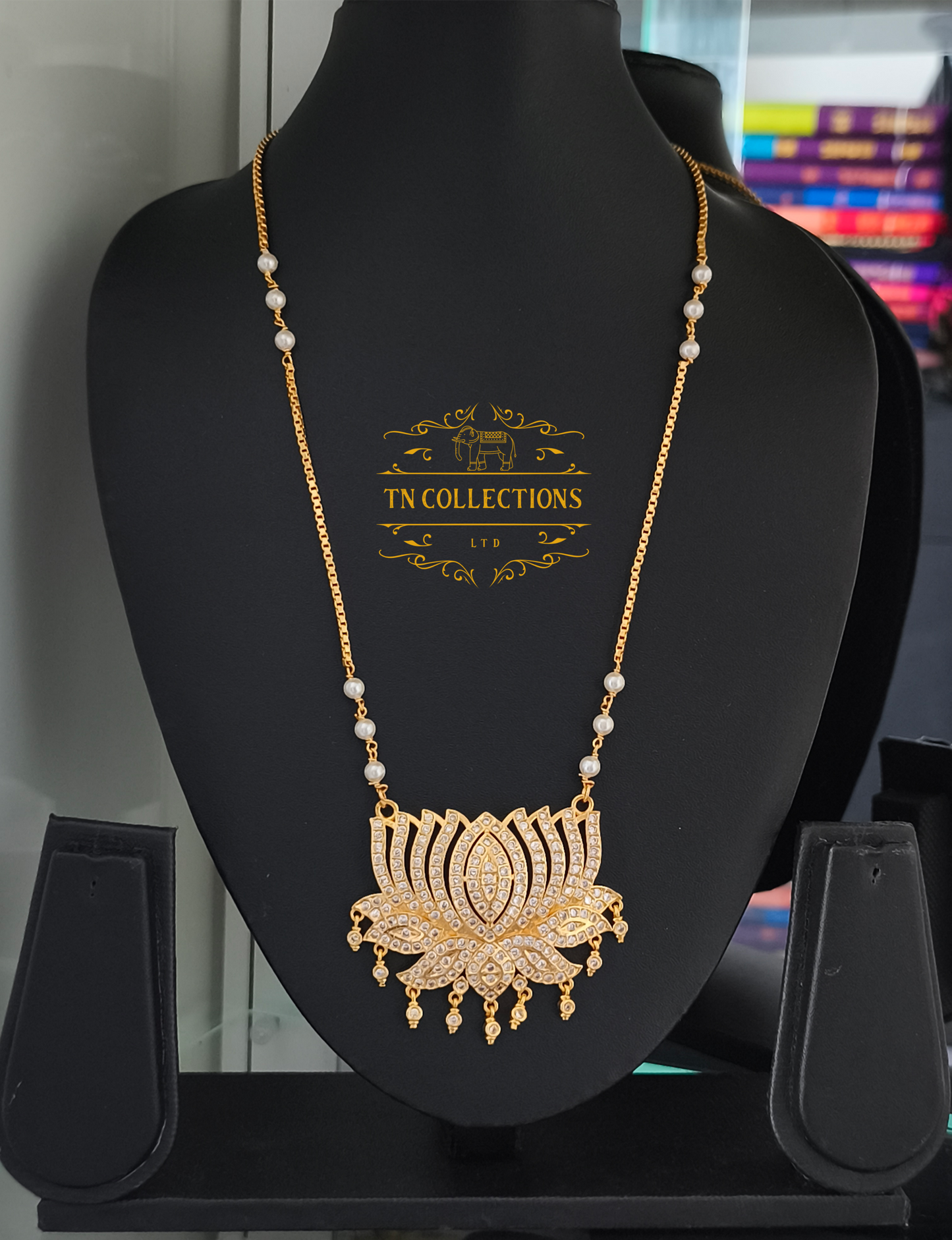 Micro Gold-Plated Impon traditional lotus Pathakkam