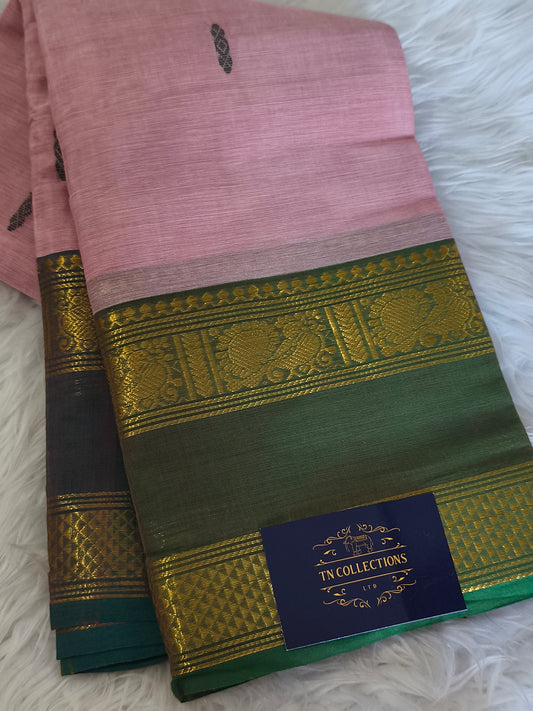 Pure handloom kanchi cotton saree