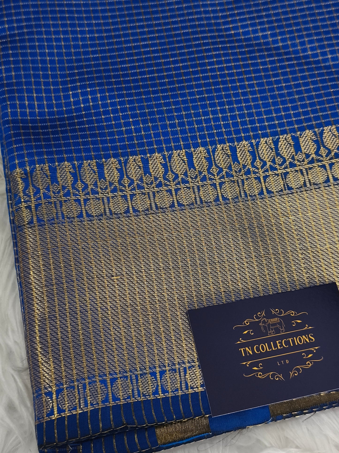 Trendy Small Checked Kanjivaram silk saree