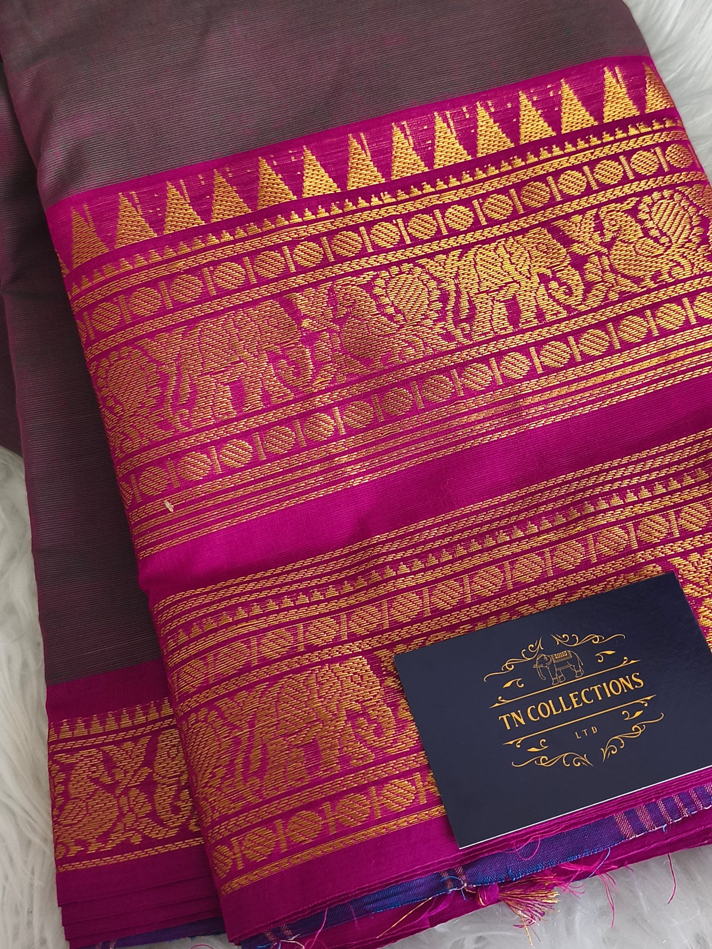 Pure handloom kanchi cotton saree