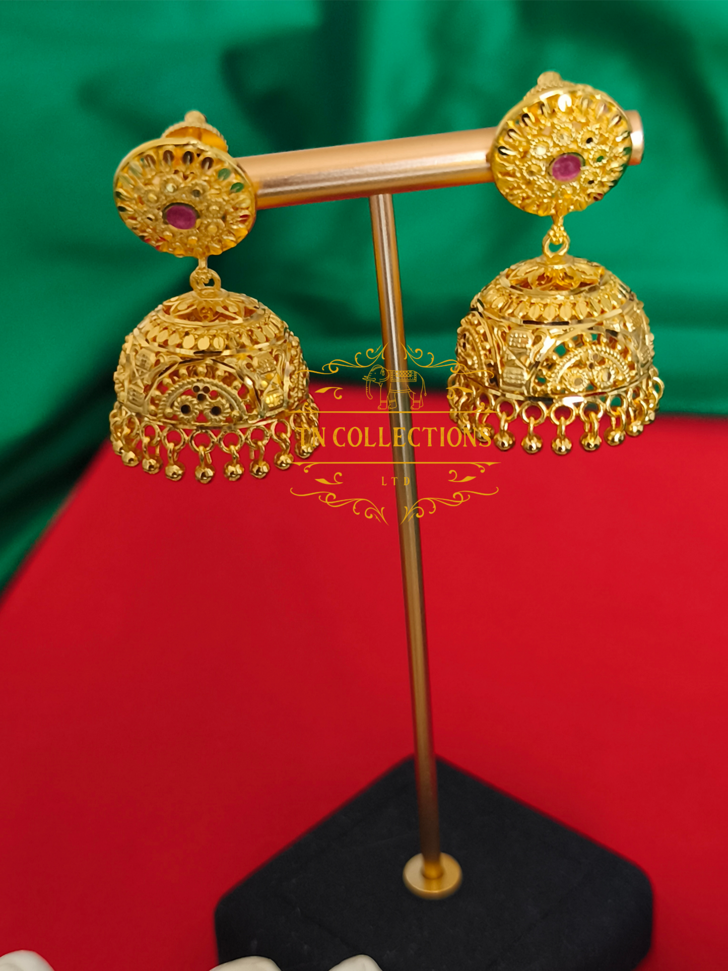 Highly Gold-Plated Traditional Jumka