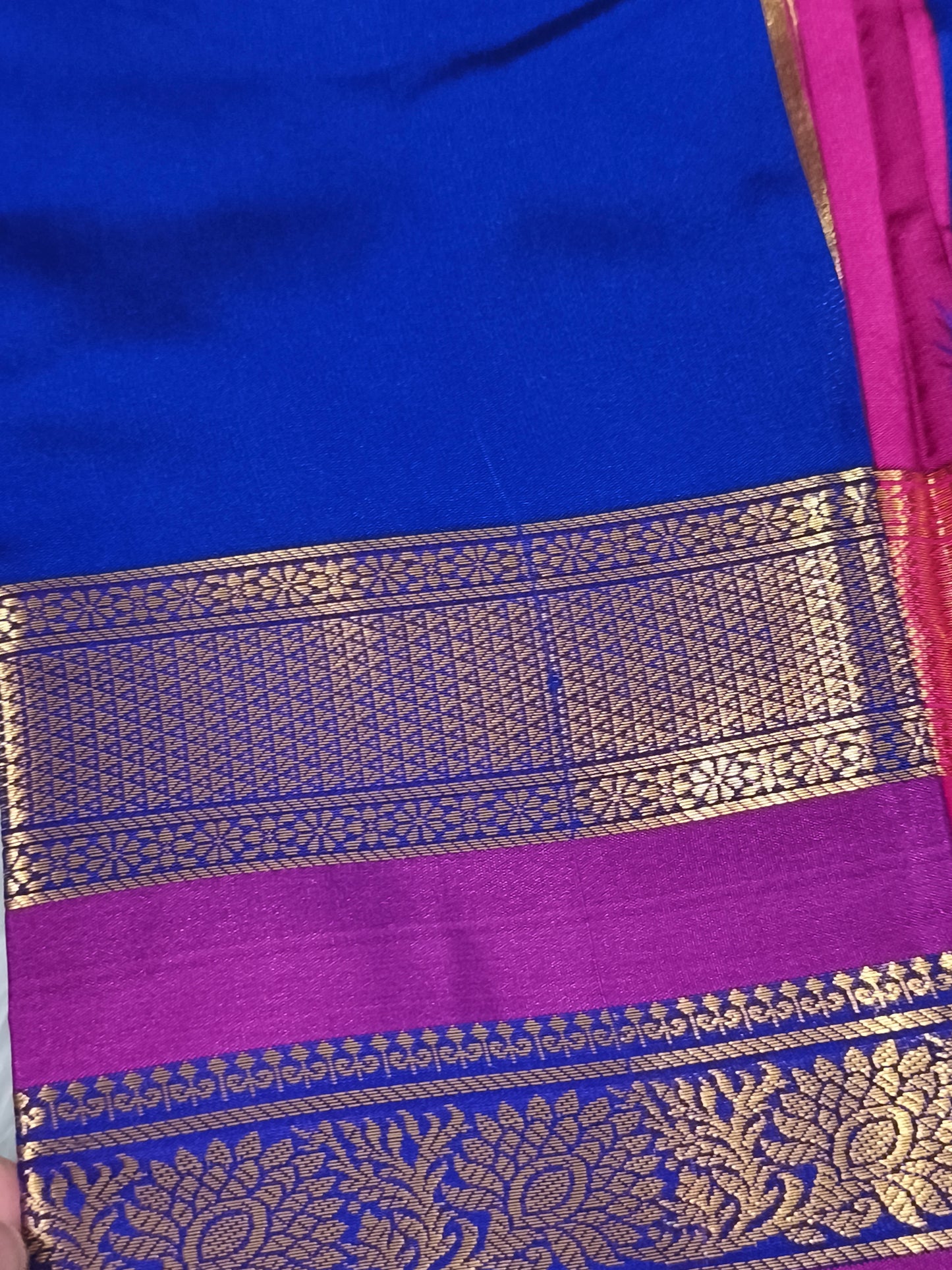 Luxury Semi Soft Silk Saree (Royal Blue)