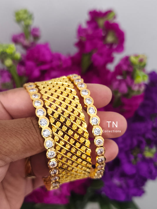 Gold Plated Bangles Set