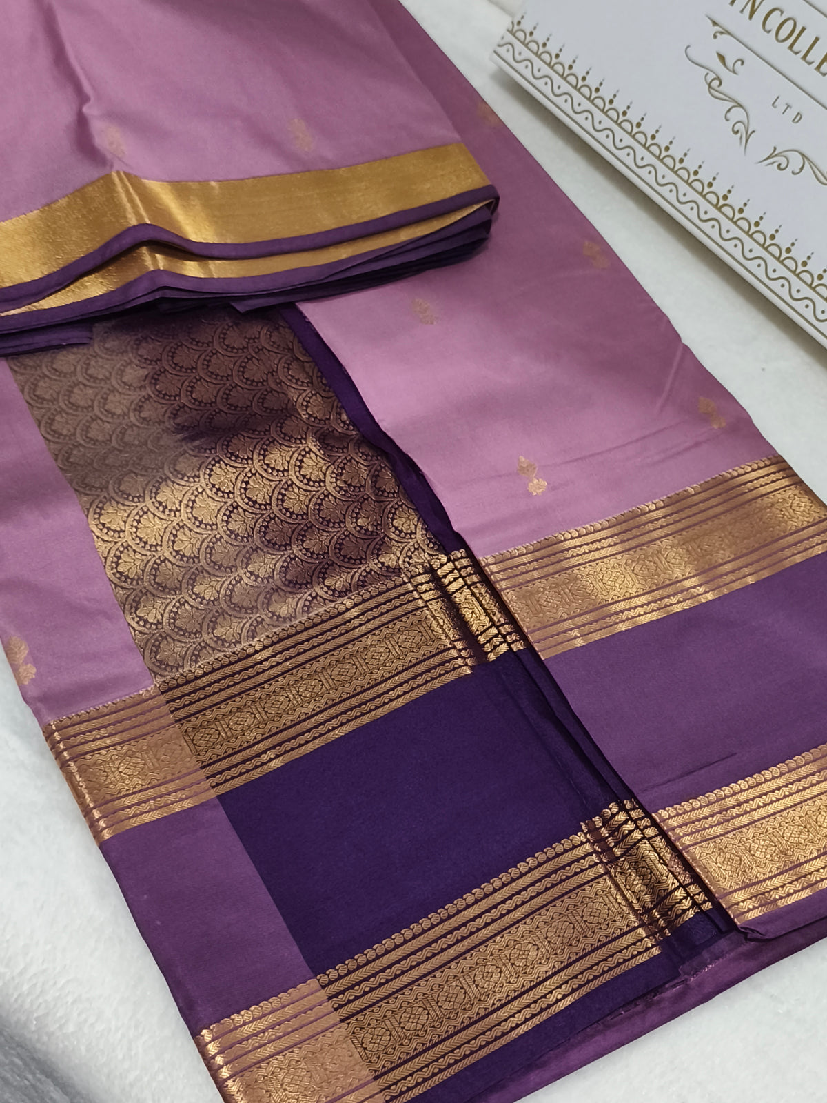 Trendy Semi Soft Silk Saree with contrast blouse and rich pallu