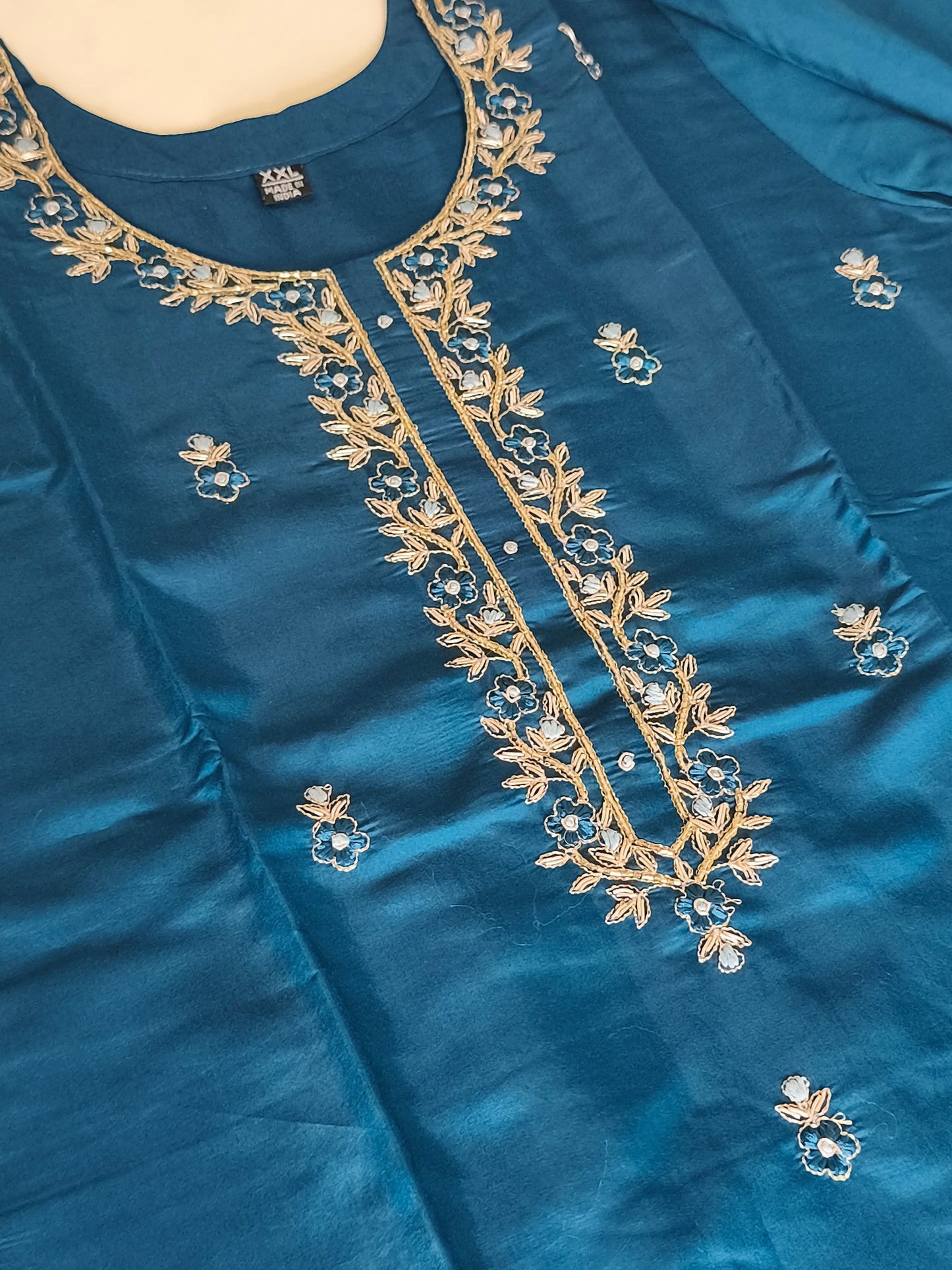 Teal blue Readymade Shalwar