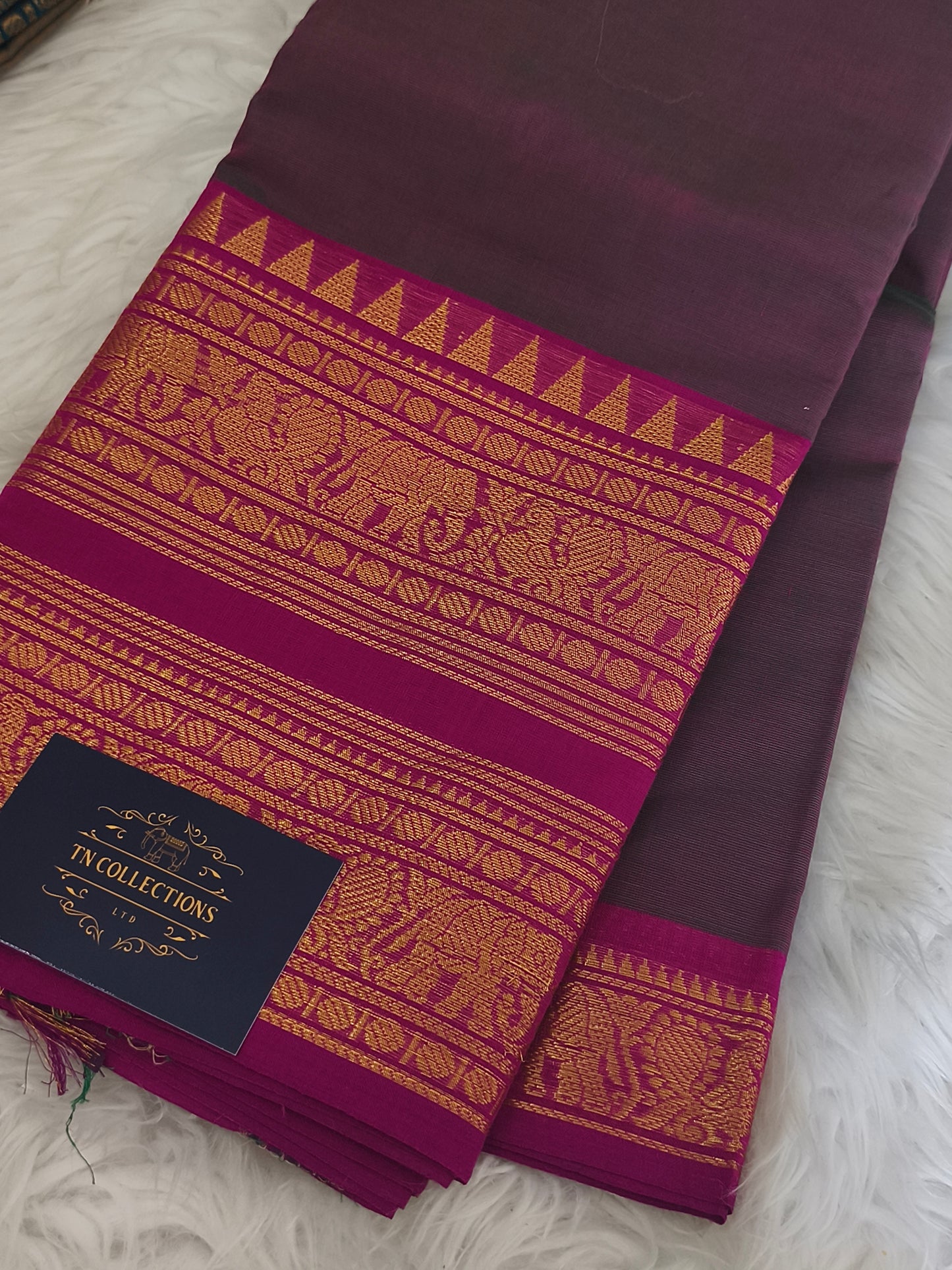Pure handloom kanchi cotton saree