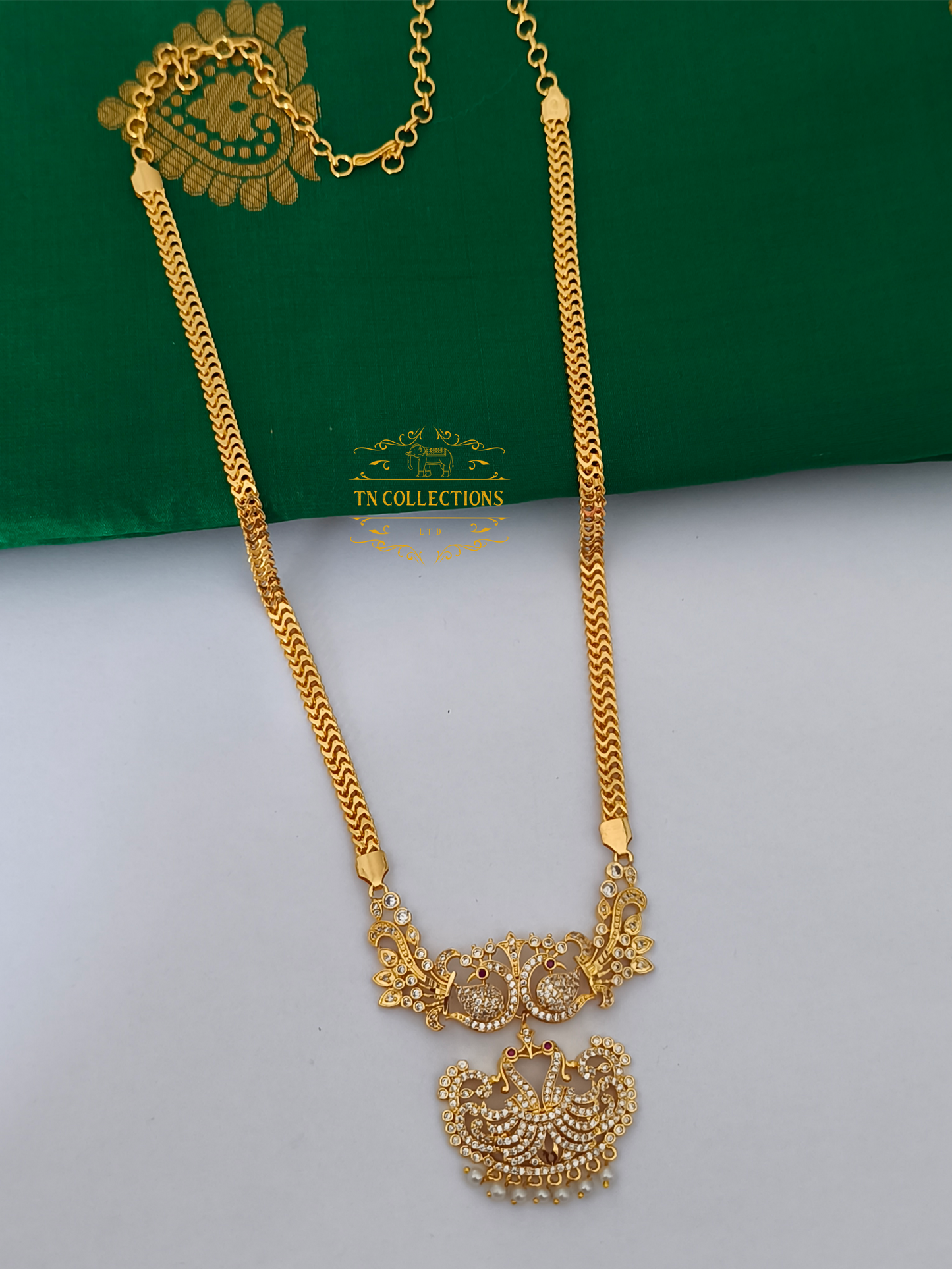 Micro Gold Plated Traditional Semi Bridal Set