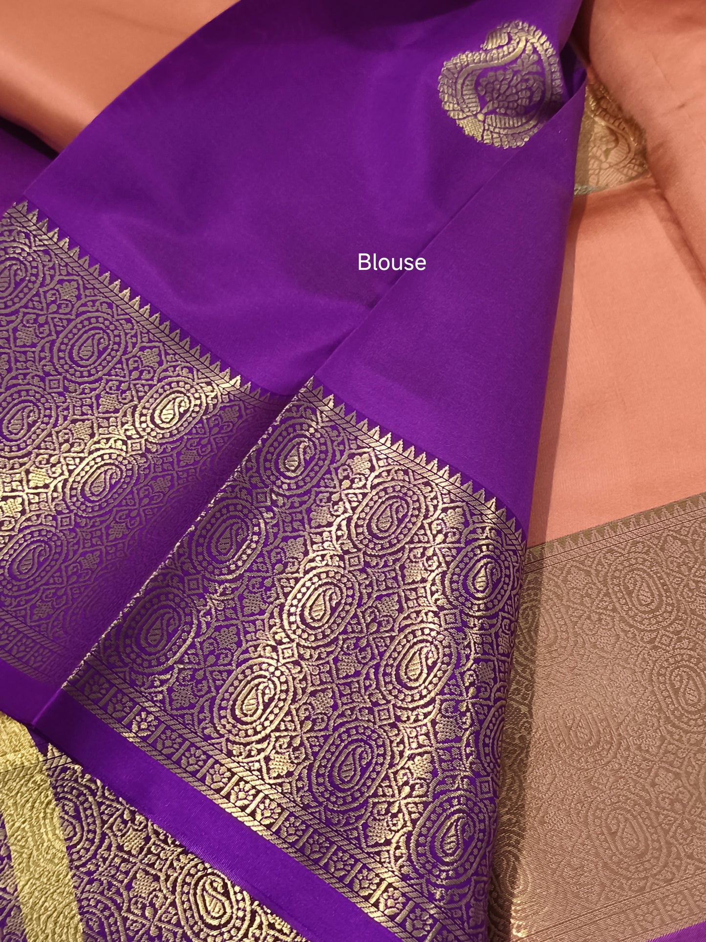 Luxury Semi Soft Silk Saree (Peach-Orange)