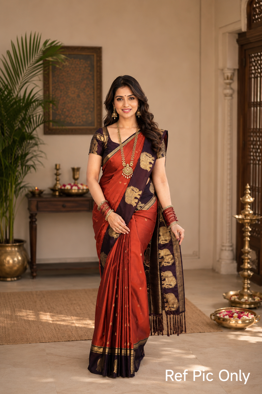 Premium Semi Kanchipuram Silk Saree