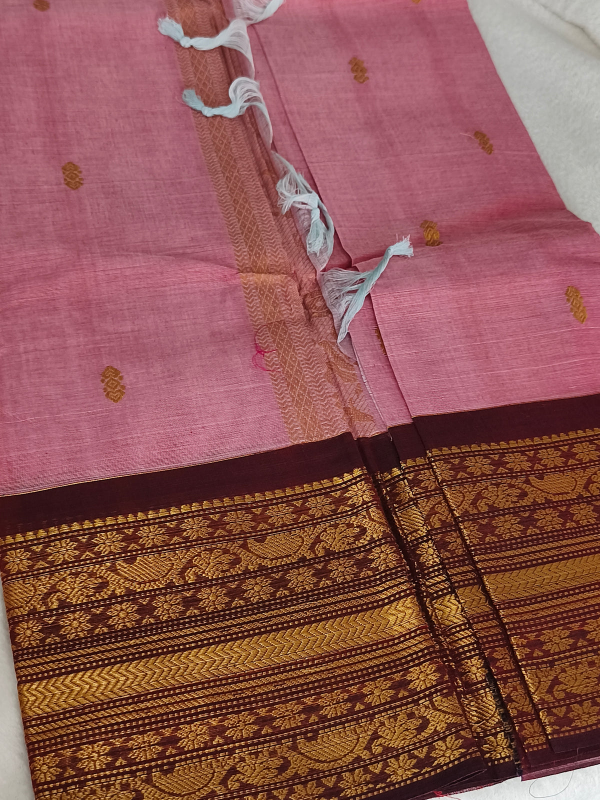 Grand Pure Kanchi Cotton Saree with Rich Pallu